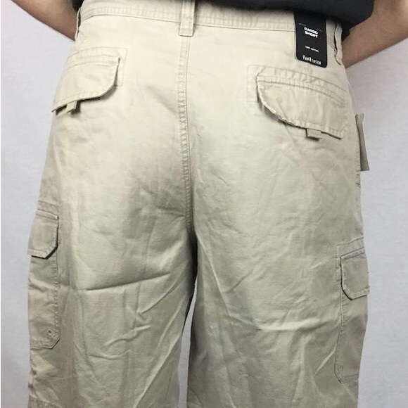 Van Heusen Brand Men’s Cargo Shorts Beige Colour Cotton Beechwood design 34”size - Picture 4 of 11